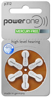 Batteries for hearing aids, size 312 (Item Code: 52066)