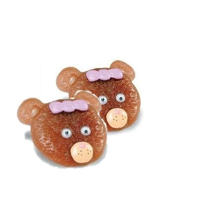 Bear Critter Clips for Binaural Cochlear Implants (two ears) (Item Code: 54324)