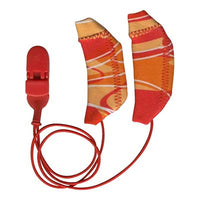 Red/Orange Ear Gear With Cord for Binaural Cochlear Implants (two ears) (Item Code: 55947)