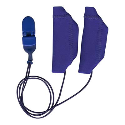 Royal Blue Ear Gear With Cord for Binaural Cochlear Implants (two ears) (Item Code: 55949)