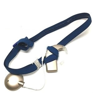 Navy Ear Suspenders for Cochlear Implants (Item Code: CI0013C)